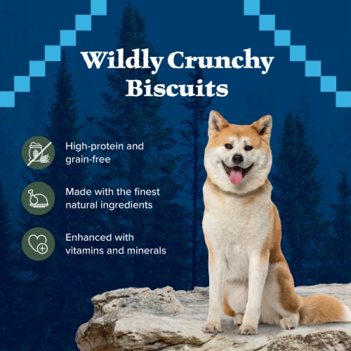 Blue Buffalo Wilderness Grain-Free Trail Treats Crunchy Dog Treats Biscuits Duck Perspective: bottom