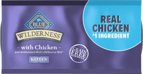 Blue Buffalo™ Wilderness™ Natural Chicken Kitten Dry Cat Food Perspective: bottom