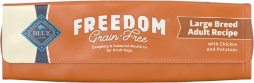 Blue Buffalo Freedom Grain-Free Chicken Potatoes and Peas Large Breed Dry Dog Food Perspective: bottom