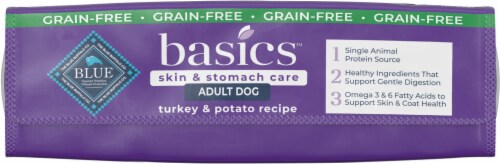 Blue Buffalo Basics Limited Ingredient Diet Grain-Free Turkey & Potato Adult Dry Dog Food Perspective: bottom