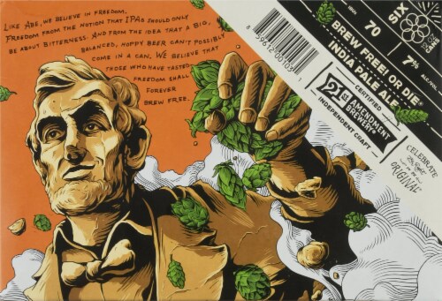 21st Amendment Brewery Brew Free! or Die IPA Perspective: bottom