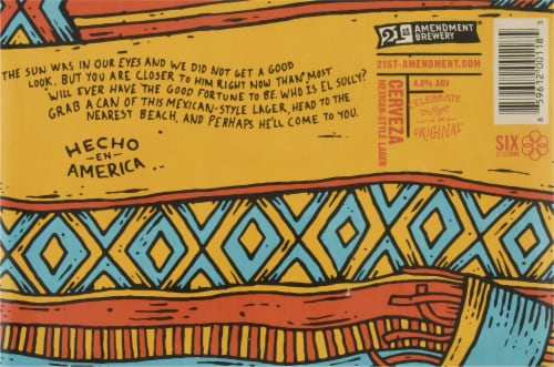 21st Amendment El Sully Lager Perspective: bottom
