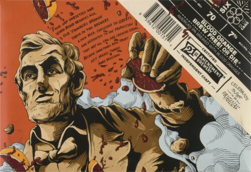 21st Amendment® Brew Free or Die Blood Orange IPA Perspective: bottom
