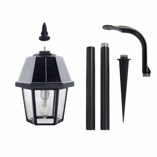 Solar Garden Light Shepherd Hook Perspective: bottom