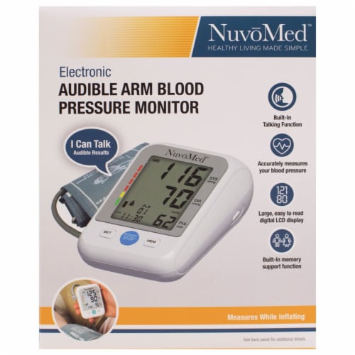 NuvoMed™ Audible Arm Blood Pressure Monitor Perspective: bottom