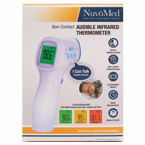NuvoMed™ Non-Contact Audible Infared Thermometer Perspective: bottom