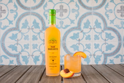 Rancho La Gloria Peach Margarita Wine Ready to Drink Cocktail Single Bottle Perspective: bottom
