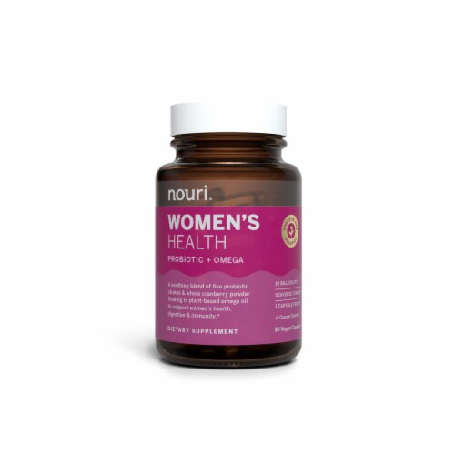 Nouri® Women's Health Probiotic Capsules Perspective: bottom