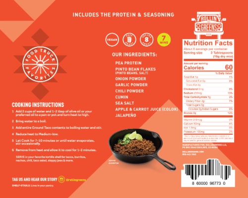 Plant-based Ground Taco Pack - 5 Pack Perspective: bottom
