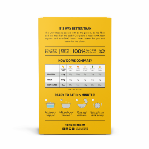 Organic Soy Bean Spaghetti Pasta, Healthy Gluten Free Vegan Protein Noodles, 8 oz (6 Pack) Perspective: bottom
