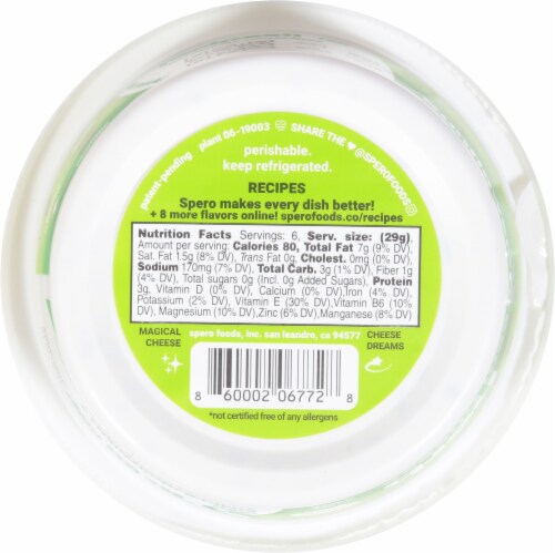 Spero® Foods Plant-Based The Herb Sunflower Cream Cheese Perspective: bottom