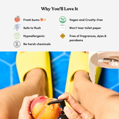 Fresh Peaches Toilet Paper Gel Starter Set WIPSTARTERPIN 1 Ct Perspective: bottom