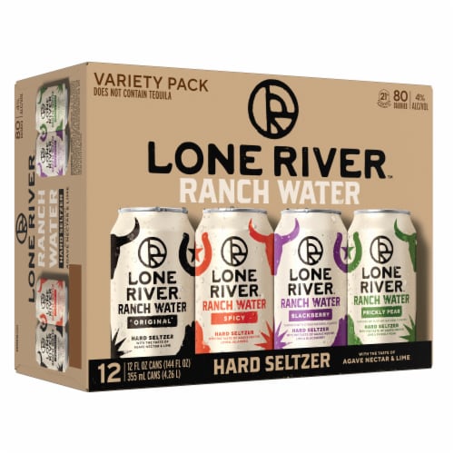 Lone River Ranch Water Hard Seltzer Variety Pack Perspective: bottom