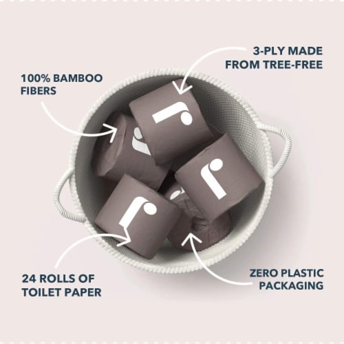 Reel® Premium Bamboo Toilet Paper Perspective: bottom