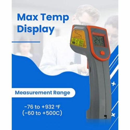 Metris Instruments Model TN418L1 Non-Contact Infrared Thermometer Temp Gun Perspective: bottom