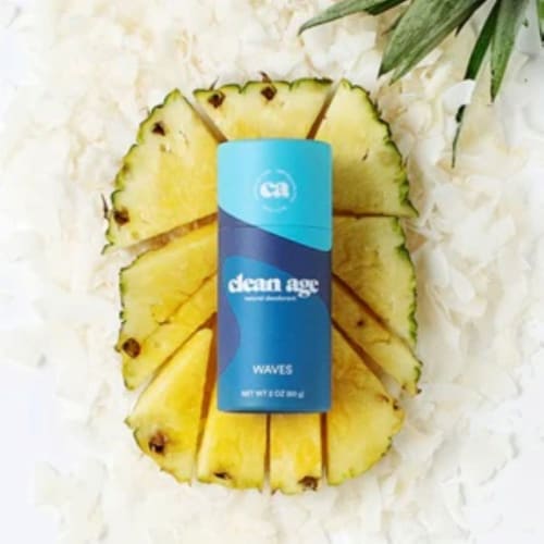 Clean Age® Natural Deodorant Stick Waves Perspective: bottom