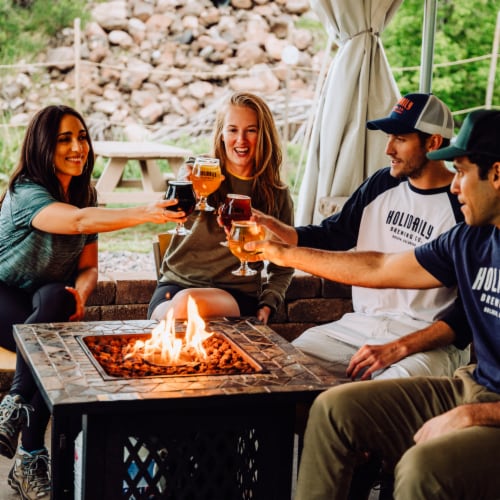 Holidaily Big Henry Hazy IPA Gluten Free Craft Beer Perspective: bottom