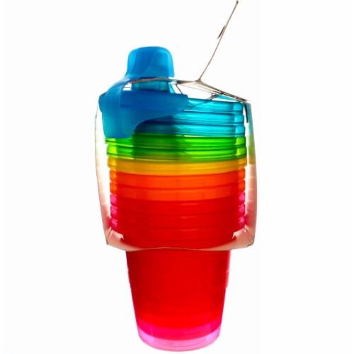 The First Years Take & Toss Sippy Cups, Assorted Colors, 7 oz, 6 Ct (3 pack) Perspective: bottom