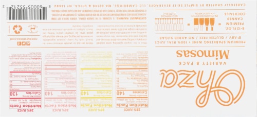 ohza® Mimosa Canned Variety Pack Perspective: bottom