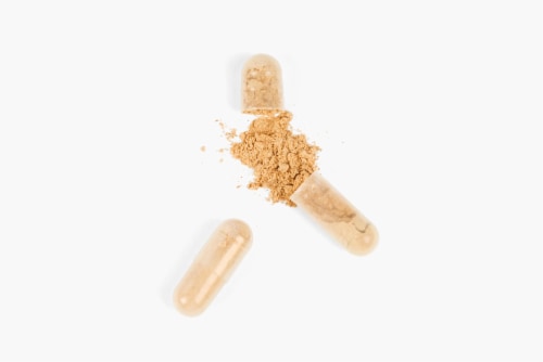 Peak and Valley Nourish My Brain Adaptogen Capsules Perspective: bottom