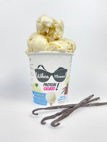 Whoa Momma! Vanilla Bean Protein Gelato Pint Perspective: bottom