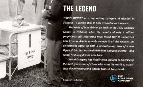 The Finnish Long Drink Zero Soda Cocktail Can Perspective: bottom