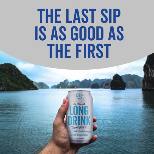 The Finnish Long Drink Zero Cocktail Can Perspective: bottom