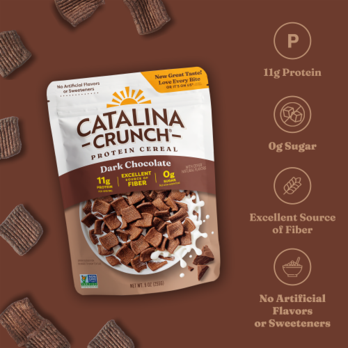 Catalina Crunch® Dark Chocolate Protein Cereal Perspective: bottom