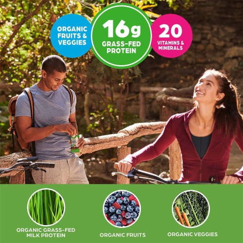 Orgain Organic Nutritional 16g Grass Fed Protein Shake Drink, Creamy Chocolate Fudge Perspective: bottom