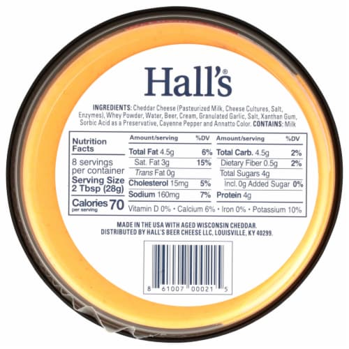 Hall's® Hot 'N Snappy Beer Cheese Perspective: bottom