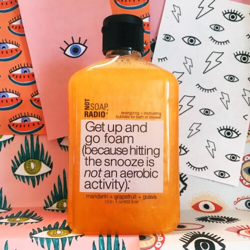 Not Soap, Radio Get Up and Go | Mandarin Grapefruit | Foam Bath Shower Gel Perspective: bottom