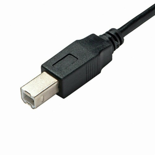 Printer Cable USB 2.0 A to B A Male to B Male Compatible with HP Cannon Epson Dell Brother Perspective: bottom
