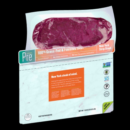Pre Beef New York Strip Steak Perspective: bottom