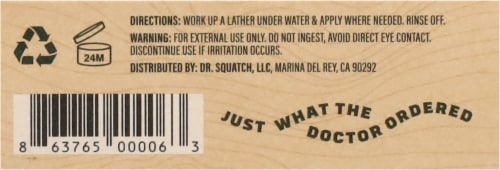 Dr. Squatch® Bar Soap Cool Fresh Aloe Perspective: bottom