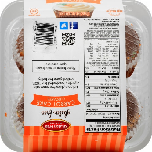 Gluten Free Nation Gluten Free Carrot Cake Cupcakes Perspective: bottom