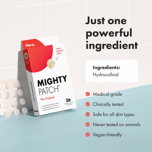 Hero Cosmetics Mighty Patch® Original Pimple Patches Perspective: bottom