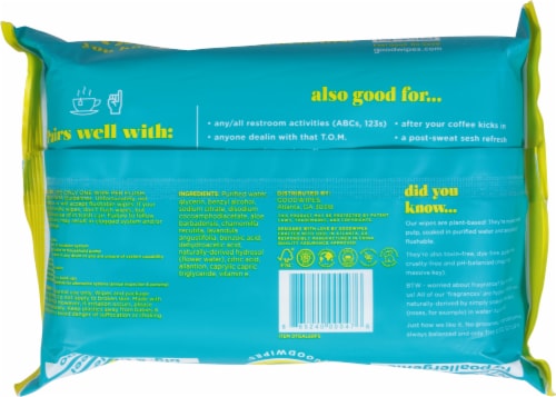 Goodwipes® Shea-Coco Flushable Wipes Perspective: bottom