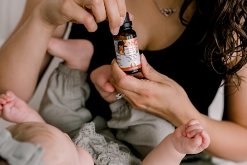 Punkin Butt Teething Oil 2 oz (BPA-Free Plastic) Perspective: bottom