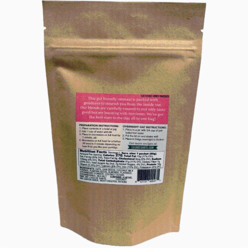 Low FODMAP Gluten Free Protein Superfood Oatmeal- Strawberry & Pumpkin Seed Perspective: bottom