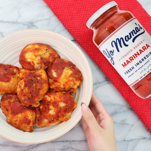 Yo Mama’s Foods® Low-Carb Marinara Pasta Sauce Perspective: bottom