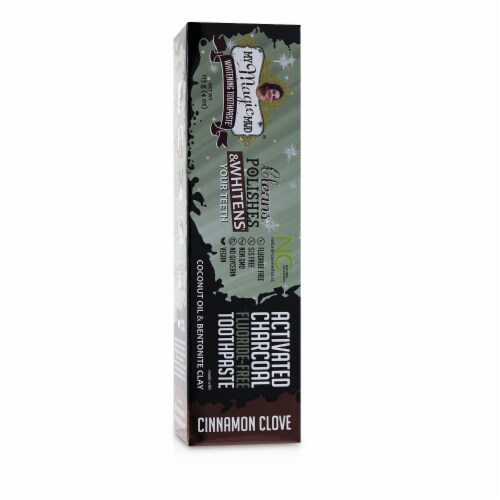 My Magic Mud® Activated Charcoal Cinnamon Clove Whitening Toothpaste Perspective: bottom