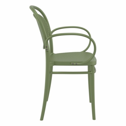 Compamia Marcel XL Resin Outdoor Arm Chair Olive Green (set of 2) Perspective: bottom