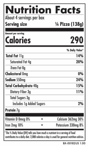 Daiya Dairy Free Supreme Gluten Free Vegan Frozen Pizza Perspective: bottom