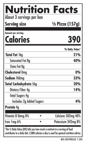 Daiya™ Dairy Free Gluten Free Meatless Pepperoni Flavored Pizza Perspective: bottom
