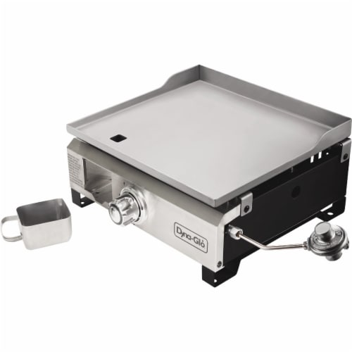 Dyna-Glo 1-Burner Stainless Steel 18,000 BTU 260 Sq. In. Outdoor LP Gas Griddle Perspective: bottom