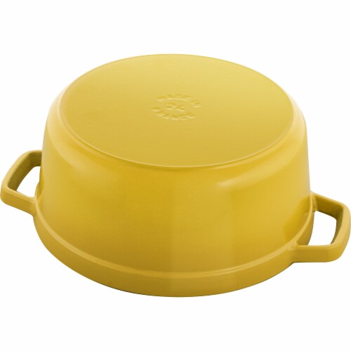 Staub Cast Iron 4-qt Round Dutch Oven - Citron, 4-qt - King Staub Cast Iron 4-qt Round Dutch Oven - Citron, 4-qt - King