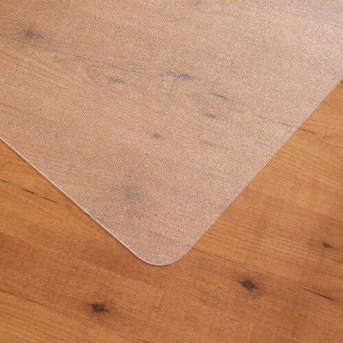 Floortex Ecotex Recycled 48 x 51 Rectangular Chair Mat for Hard Floors Recycled PET Perspective: bottom