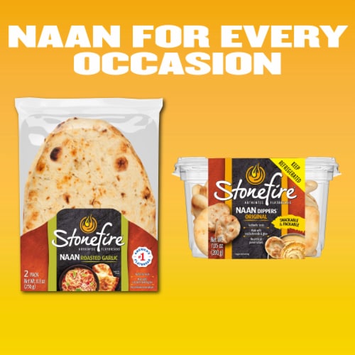 Stonefire® Garlic Teardrop Naan Perspective: bottom