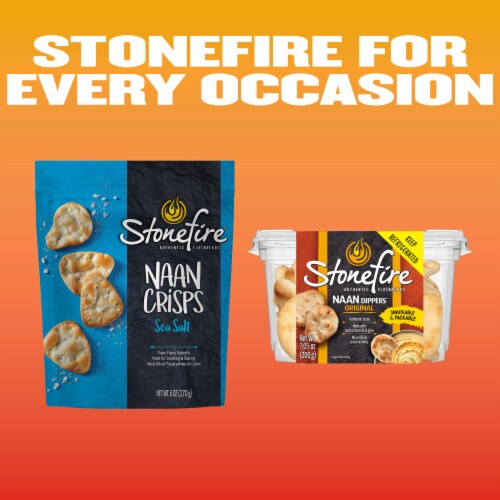 Stonefire® Sea Salt Naan Crisps Perspective: bottom