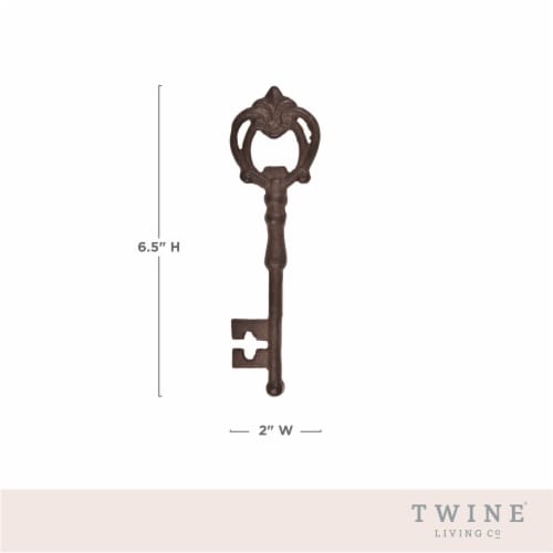 Cast Iron Key Bottle Opener by Twine® Perspective: bottom